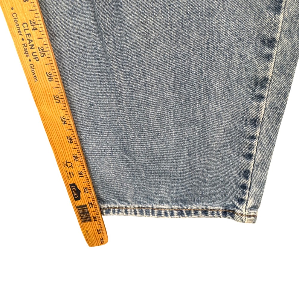 Levi's 550 Y2K Workwear Jeans Men's 42x34 Light Wash Relaxed Fit‎ Grunge - Picture 8 of 10